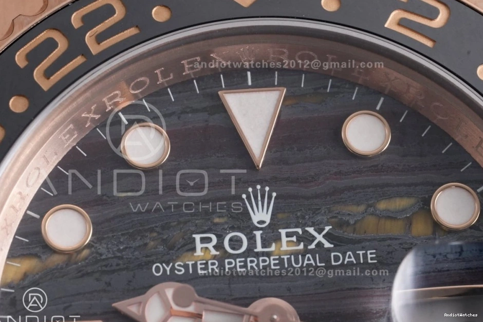 on Iron Oyster GMT 126715 Best Edition RG CHNR Tiger Durable ARF Dial II Bracelet Master Sh 861 0505